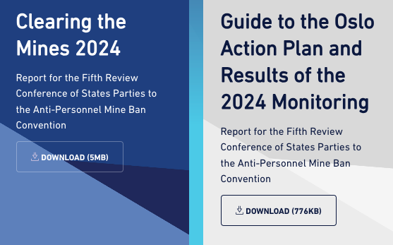 📢The 'Clearing the Mines 2024' report is now online at mineactionreview.org, together with our 2024 Monitoring of the #OsloActionPlan. Read up on global progress in #landmine #clearance ahead of the Fifth Review Conference of the <a href="/MineBanTreaty/">Anti-Personnel Mine Ban Convention</a> in
#Cambodia 25-29 Nov!