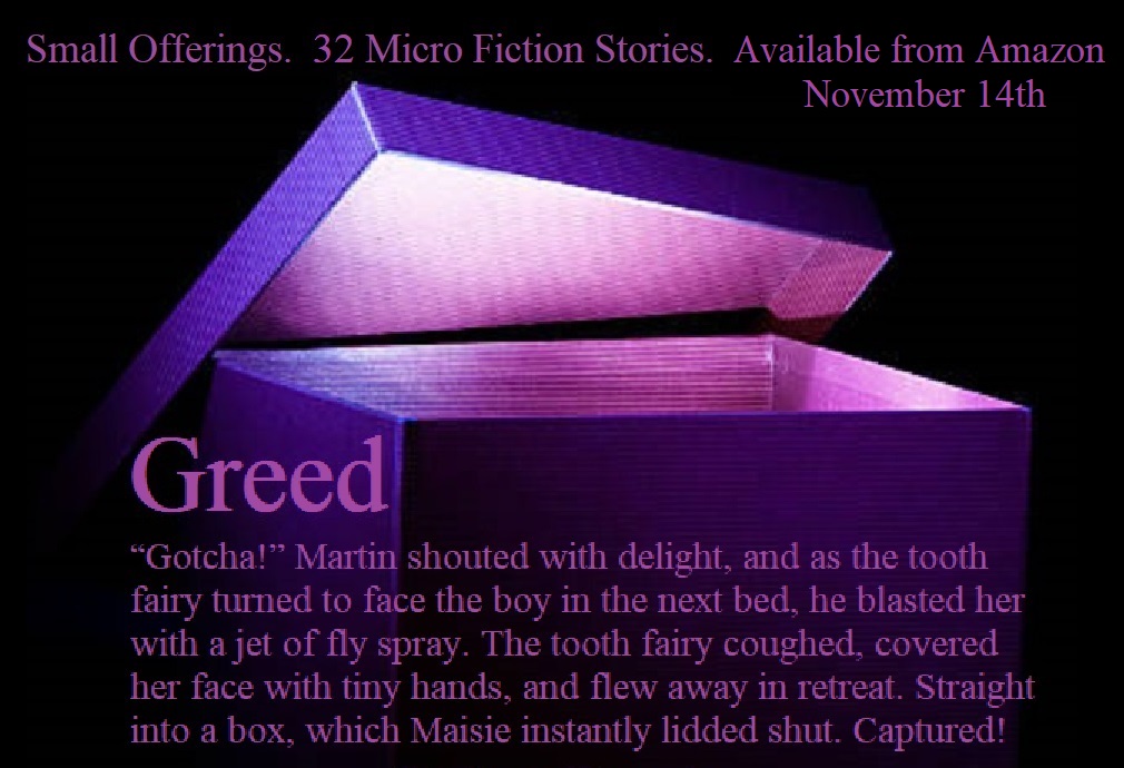 Small Offerings - New Book coming Nov 14th to Amazon!📚32 Micro Fiction Stories for readaholics on the go. Each tale is 300-600 words, with genres for everyone. #WritingCommunity #readingcommunity #shortstories #flashfiction #readersoftwitter #fiction #bookcommunity #booklovers❤️