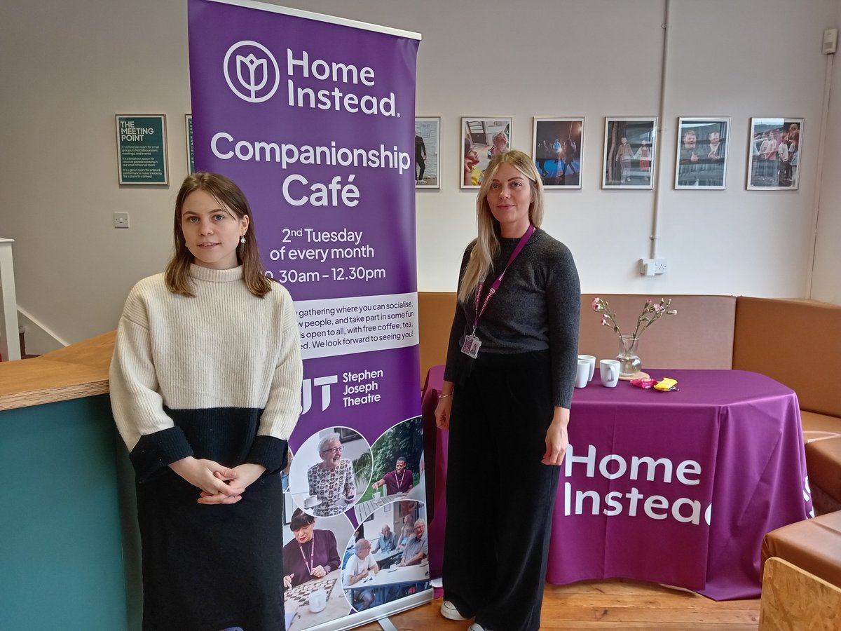 Stephen Joseph Theatre (@thesjt) on Twitter photo We're delighted <a href="/Homeinsteaduk/">Home Instead UK</a> are one of our valued Corporate Partners, sponsoring the Companionship Café.
You'll find them in The Meeting Point, our new community space, every second Tue of the month - that's today!
Read more about our partnership 👇
scarborough.co.uk/new-companions… We're delighted <a href="/Homeinsteaduk/">Home Instead UK</a> are one of our valued Corporate Partners, sponsoring the Companionship Café.
You'll find them in The Meeting Point, our new community space, every second Tue of the month - that's today!
Read more about our partnership 👇
scarborough.co.uk/new-companions…