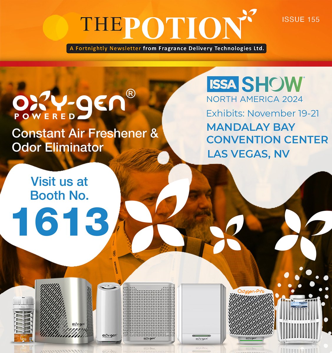 Only 7 Days Left! 

We're counting down to ISSA Show North America in Las Vegas! Come visit us at Booth #1613 and learn more about our latest products, meet our team, and discover how we're transforming washroom experiences with innovative odor control solutions.
