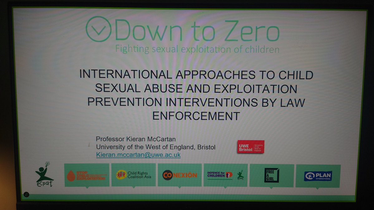Prof Kieran McCartan (@profkmccartan) on Twitter photo I presented this morning on a webinar for the Down to Zero Alliance with colleagues from <a href="/ECPAT/">ECPAT International</a> based in Philippines & Indonesia on international approaches to child sexual abuse,/exploitation.
<a href="/CriminologyUWE/">UWE Criminology</a>
<a href="/UWE_Research/">Research from UWE Bristol</a> <a href="/2PS_project/">2PS Project</a> <a href="/RMAScotland/">RMA Scotland</a> I presented this morning on a webinar for the Down to Zero Alliance with colleagues from <a href="/ECPAT/">ECPAT International</a> based in Philippines & Indonesia on international approaches to child sexual abuse,/exploitation.
<a href="/CriminologyUWE/">UWE Criminology</a>
<a href="/UWE_Research/">Research from UWE Bristol</a> <a href="/2PS_project/">2PS Project</a> <a href="/RMAScotland/">RMA Scotland</a>