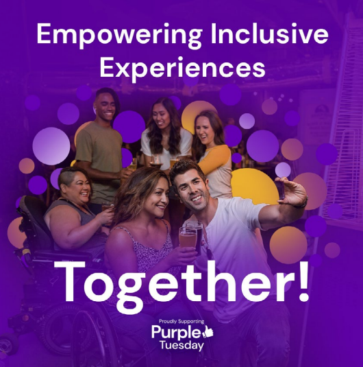 Proudly supporting <a href="/PurpleTuesNov/">Purple Tuesday</a>
by committing to improve
our Customer Experience!

#Purple #Disability #DisabilityInclusion
#PositiveChange #PurpleTuesday