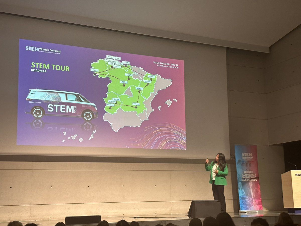 StemwomenEurope's tweet image. 👍⭐️#SWCBarcelona STEM COMPANY AWARDS
Project presentation
📌 Project 1 – STEM Tour
Ariadna Morancho, IT Project Manager Specialist at Volkswagen Group España Distribución @VW_es
@Esade Campus Pedralbes #Barcelona
#StemCompanyAwards
#companies #STEM #StemTour
