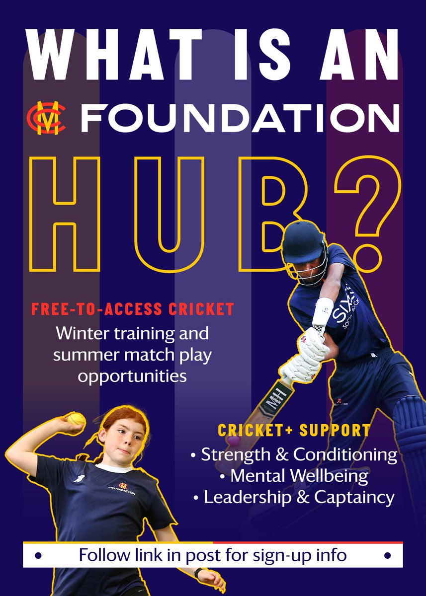 Applications are now open for the Brighton MCC Foundation Hub, closing date 2nd Dec. Links in comments

Based at the Sir Rod Aldridge Cricket Centre

Girls Trials: Tuesday 10th Dec 6-7pm
U14 Boys Trials: Friday 6th Dec from 5pm
U16 Boys Trials: Friday 13th Dec from 5pm