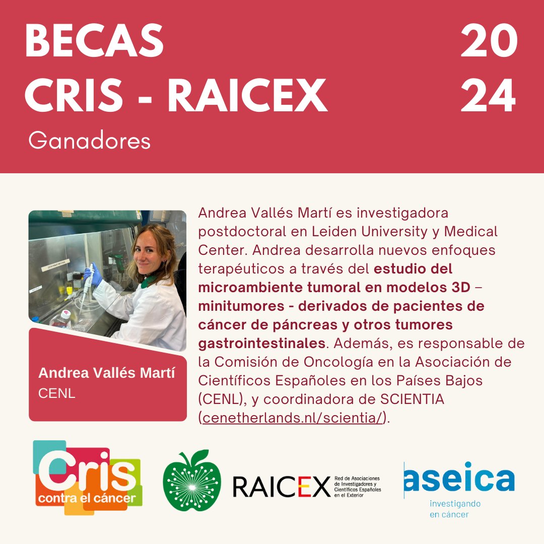 raicex_es's tweet photo. 🔴 Conoce a los ganadores de las becas CRIS-RAICEX 2024 🔴

Álvaro Curiel García (@AlvaroCurielGa1) 
Andrea Vallés Martí
Naiara Perurena Aizcorbe

@comunidadECUSA
@CENL_SWNL

¡Enhorabuena a los tres! Y gracias @criscancer y @ASEICAnews por hacer posible esta colaboración https://t.co/oEzXKayOCv