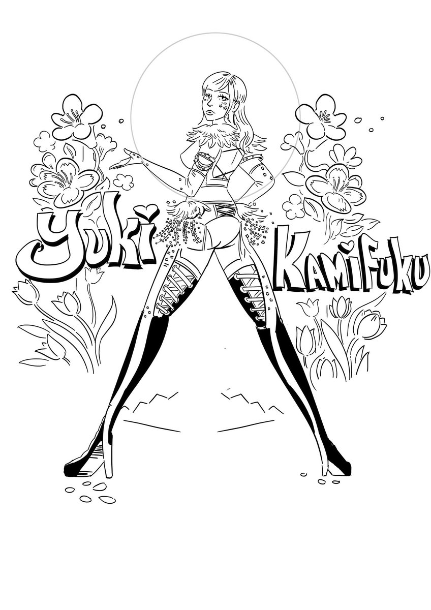 drgoresg's tweet photo. If you were at TJPW USA, you might have noticed Kamiyu's new merchandise 👕. 
Her patience and ideas helped me create an illustration that reflects some of her character and story.
Prowrestling is an artform. Please continue to support us. 
#tjpw #kamiyu #tjpwUSA https://t.co/3eubLTQT7r