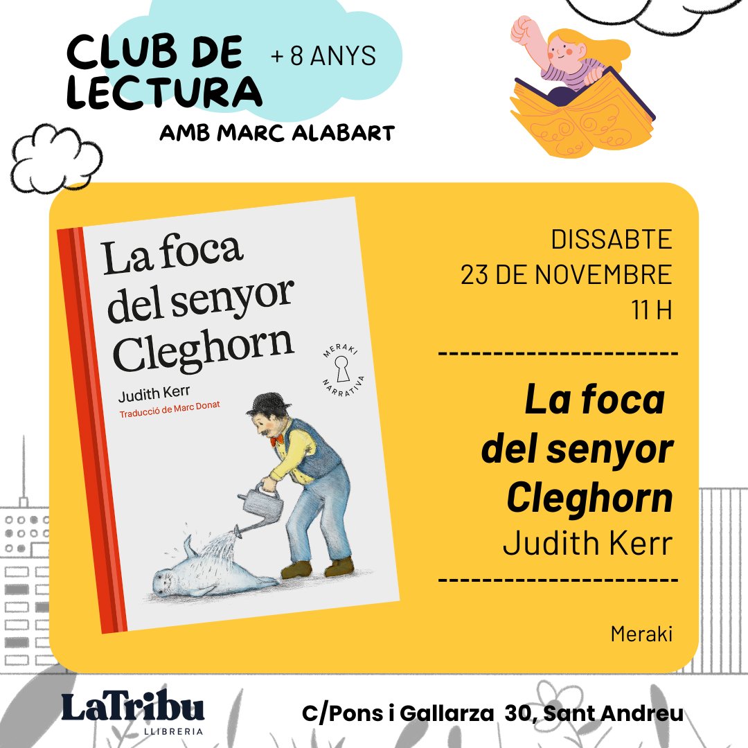 tribullibreria's tweet photo. Bon dia! Aquí teniu els clubs de lectura que farem a La Tribu aquest novembre. Quin és el vostre?☺️
Trobareu tota la informació aquí👇
https://t.co/91aB3d1nGw https://t.co/FatZJkVm8D