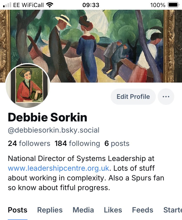 Debbie Sorkin (@debbiesorkin2) on Twitter photo Hello everyone. Am going over to the other place: <a href="/debbiesorkin/">Debbie Sorkin</a>.bsky.social. Do give me a wave if you’re there. It’s sad, but as with Open Space, when it’s over, it’s over Hello everyone. Am going over to the other place: <a href="/debbiesorkin/">Debbie Sorkin</a>.bsky.social. Do give me a wave if you’re there. It’s sad, but as with Open Space, when it’s over, it’s over