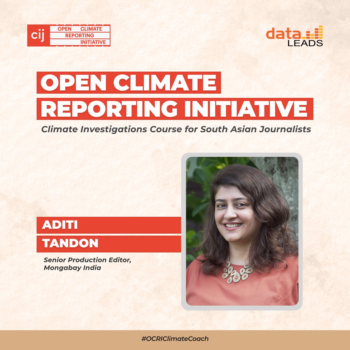 DataLEADS (@data_leads) on Twitter photo We welcome climate trainers; <a href="/ByAditiTandon/">aditi</a>, <a href="/anoushkd/">Anoushka</a> , <a href="/DilrukshiH/">Dilrukshi Handunnetti</a> & <a href="/journomayank/">Mayank Aggarwal</a> aboard who will mentor our selected fellows to report climate stories from South Asia this November at Colombo, Sri Lanka.
More details here- dataleads.co.in/ocri/
#ClimateCoach <a href="/cijournalism/">The Centre for Investigative Journalism</a> We welcome climate trainers; <a href="/ByAditiTandon/">aditi</a>, <a href="/anoushkd/">Anoushka</a> , <a href="/DilrukshiH/">Dilrukshi Handunnetti</a> & <a href="/journomayank/">Mayank Aggarwal</a> aboard who will mentor our selected fellows to report climate stories from South Asia this November at Colombo, Sri Lanka.
More details here- dataleads.co.in/ocri/
#ClimateCoach <a href="/cijournalism/">The Centre for Investigative Journalism</a>