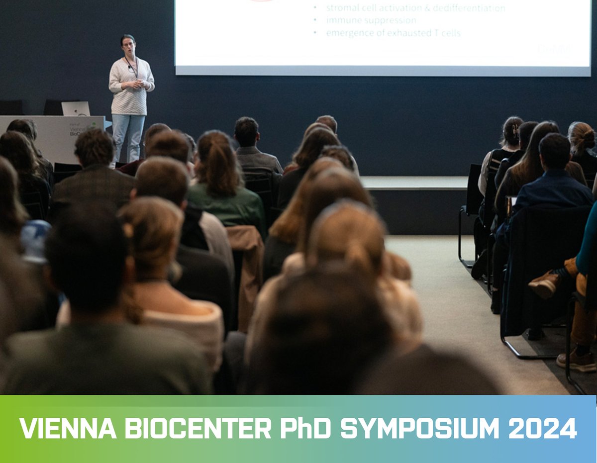 viennabiocenter's tweet photo. Looking back on @VBCPhdSymposium: Two full days of talks, workshops, discussions, networking, poster sessions!

Big thank you to all attendees, the speakers and sponsors who all contributed to the 21st VBC Phd Symposium!

#viennabicenter #vbcphd https://t.co/6EdVNrxccl