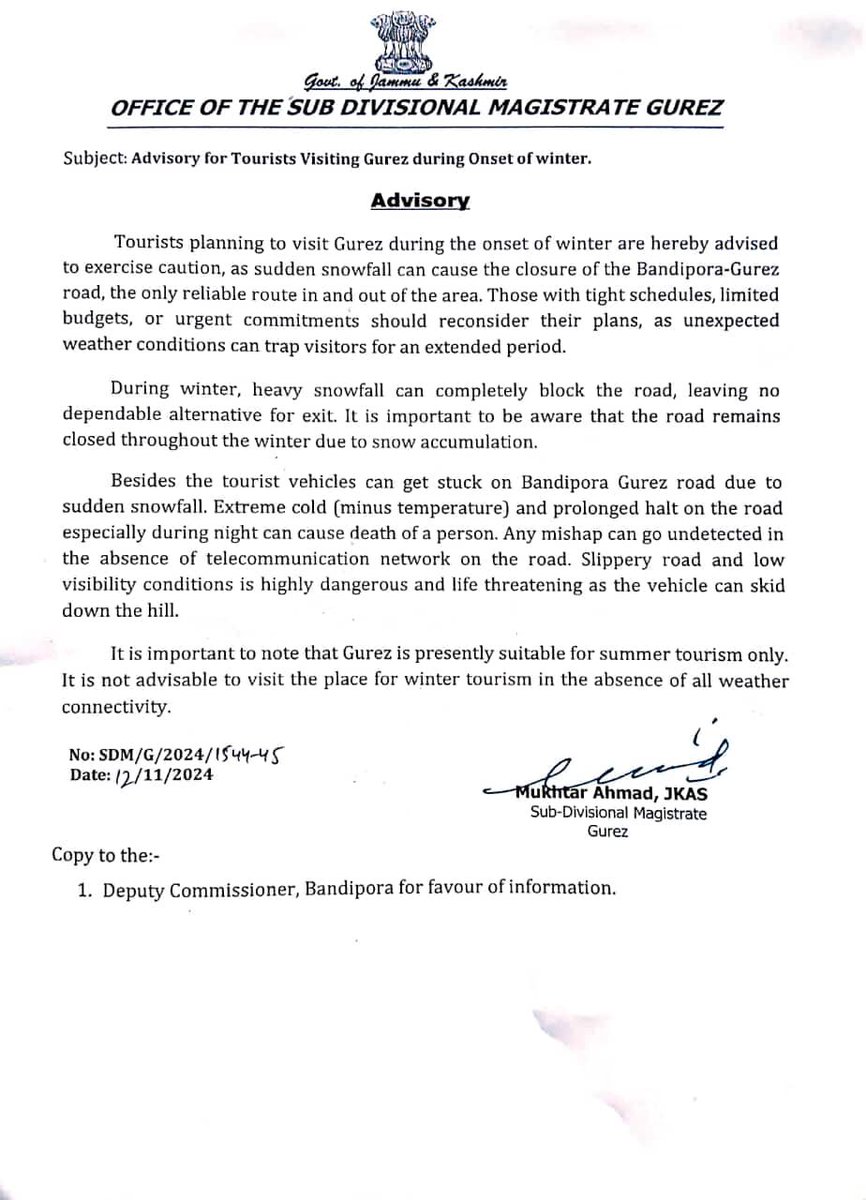 Advisory 
<a href="/dicbandipora/">Information & PR, Bandipora</a> <a href="/dcbandipora/">Deputy Commissioner Bandipora</a>