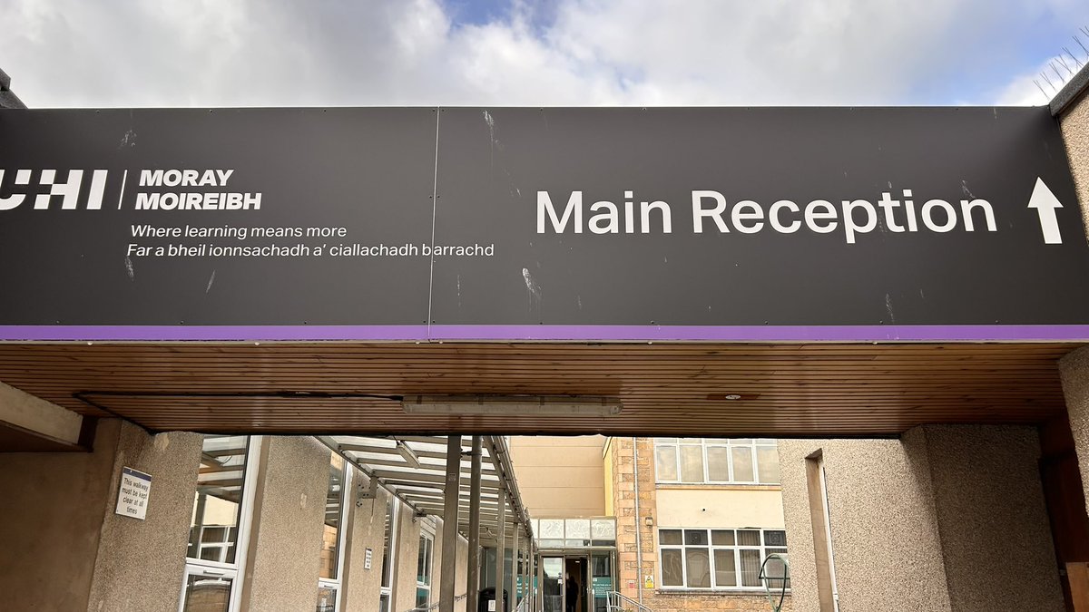 Nice to be in <a href="/UHIMoray/">UHI Moray</a> yesterday for various meetings with colleagues. A long and packed but fun day.