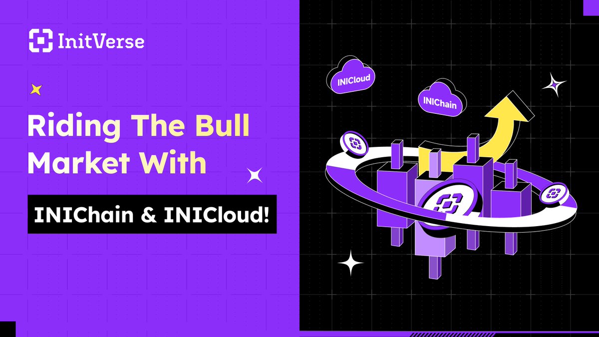 The bull market is back!
With trading volumes soaring in this active market, stable infrastructure is essential for both projects and users. InitVerse’s exclusive #INIChain and #INICloud provide #DApp projects with fast, secure transactions and a flexible, decentralized cloud