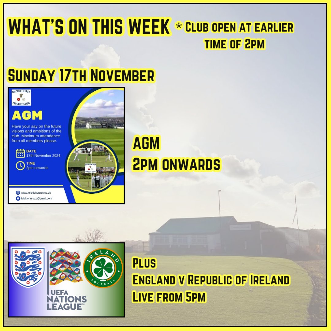 Important that all members attend this Sunday for the AGM