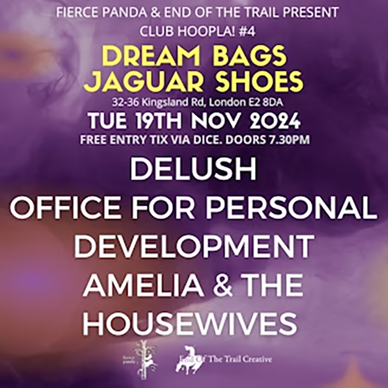 Office for Personal Development (@opd_org_uk) on Twitter photo Only 1 week to go until <a href="/_FiercePanda/">Fierce Panda Records</a>
& <a href="/endof_thetrail/">End Of The Trail Creative</a> present...
CLUB HOOPLA #4
with live performances from
<a href="/DelushOfficial/">DelushOfficial</a> <a href="/OPD_org_uk/">Office for Personal Development</a> <a href="/AmeliaATHW/">Ameliaandthehousewives</a>
At <a href="/JaguarShoesBar/">DreamBagsJaguarShoes</a>, London.
Reserve your FREE passes here:
link.dice.fm/z709008c542a Only 1 week to go until <a href="/_FiercePanda/">Fierce Panda Records</a>
& <a href="/endof_thetrail/">End Of The Trail Creative</a> present...
CLUB HOOPLA #4
with live performances from
<a href="/DelushOfficial/">DelushOfficial</a> <a href="/OPD_org_uk/">Office for Personal Development</a> <a href="/AmeliaATHW/">Ameliaandthehousewives</a>
At <a href="/JaguarShoesBar/">DreamBagsJaguarShoes</a>, London.
Reserve your FREE passes here:
link.dice.fm/z709008c542a