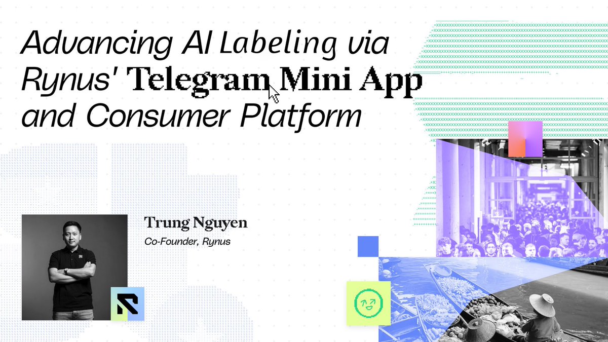 Rynus_io's tweet photo. 𝐀𝐝𝐯𝐚𝐧𝐜𝐢𝐧𝐠 𝐀𝐈 𝐃𝐚𝐭𝐚 𝐋𝐚𝐛𝐞𝐥𝐢𝐧𝐠 𝐚𝐭 𝐒𝐨𝐥𝐚𝐧𝐚 𝐂𝐨𝐧𝐬𝐮𝐦𝐞𝐫 𝐃𝐚𝐲

Our Co-founder of Rynus will share insights on how our platform merges decentralized AI tools with real-time user interaction, transforming how AI models are labeled and engaged with.

𝐖𝐡𝐚𝐭 𝐭𝐨 𝐞𝐱𝐩𝐞𝐜𝐭:

1️⃣ Insights into Rynus' innovative Telegram Mini App for AI Data Labeling.
2️⃣ How our consumer platform enhances AI experiences and user interaction.
3️⃣ Exclusive thoughts on the future of AI and decentralization.

⏳𝐓𝐢𝐦𝐞: 𝟏𝟎:𝟎𝟎 - 𝟏𝟐:𝟑𝟎 𝐔𝐓𝐂  

The future of AI is here tonight. Be there to shape it