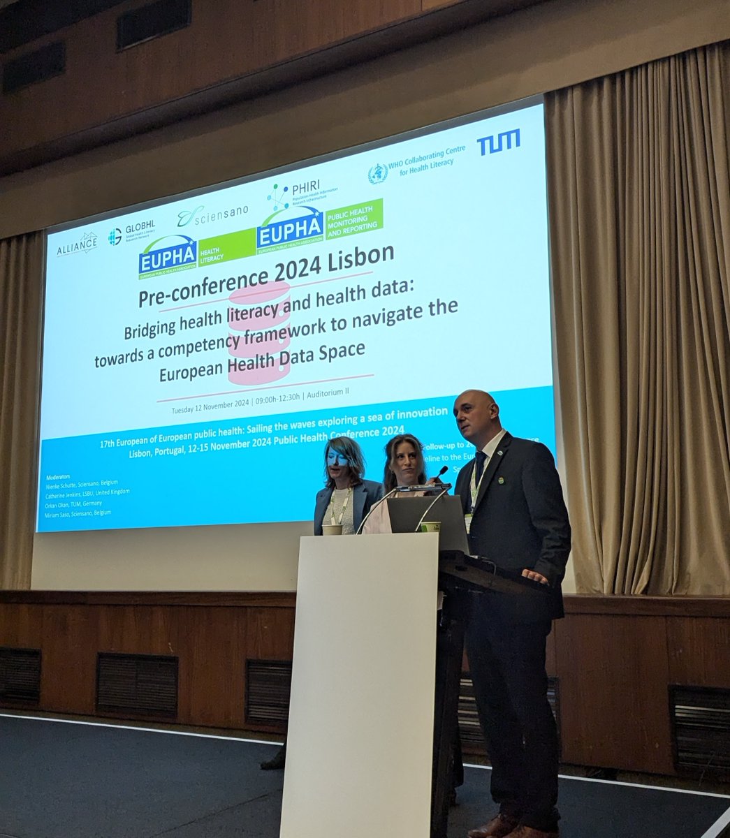 As a great start for #EPH2024, we are glad to host a session together with @orkanokan_, in which we will be navigating the European Health Data Space #EHDS with a #HealthLiteracy perspective.

The session is co-organised by the <a href="/EUPHActs/">EUPHA</a> <a href="/PHMRsection/">EUPHA_PHMR</a> and Health literacy section.
