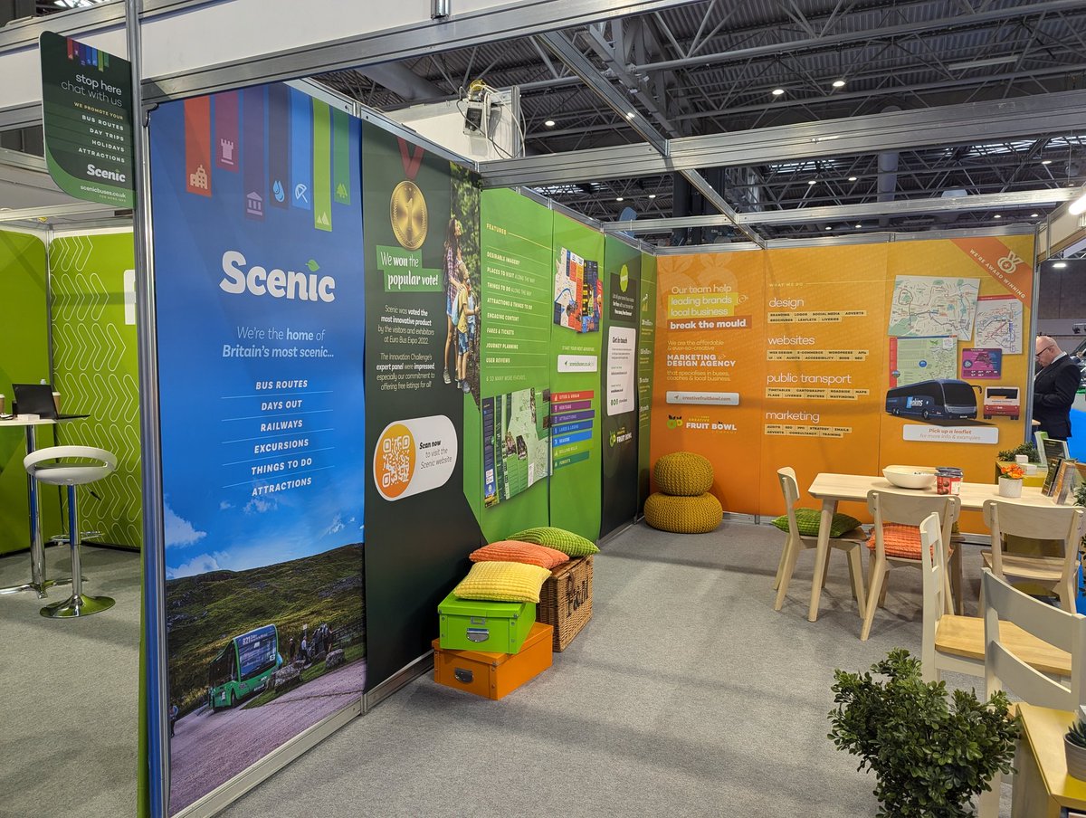 ScenicBuses's tweet photo. We're exhibiting at @EuroBusExpo this year - pop by and have a chat with our team about how we can promote your scenic bus routes, trips and attractions across the UK.

Visit us on Stand 472, right next to the @CPT_UK stand. https://t.co/ZtVDdj3lYK