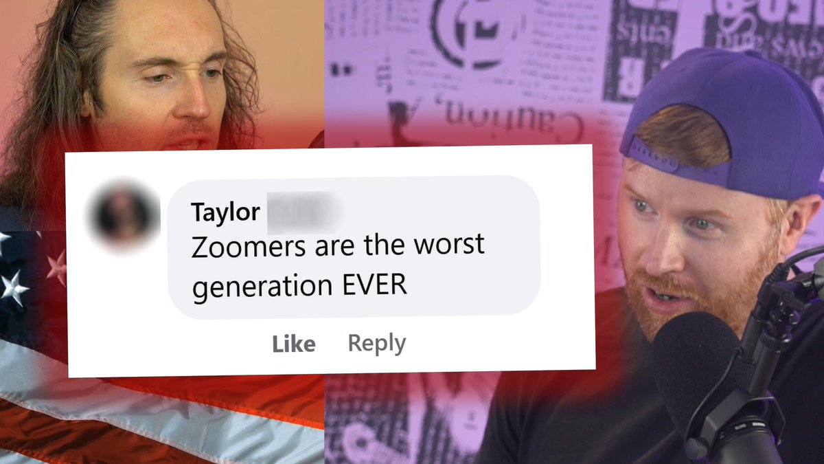 Me and <a href="/HateChrisGreene/">Chris Greene</a> have a new vid up about how we can't blame Gen Z for everything...