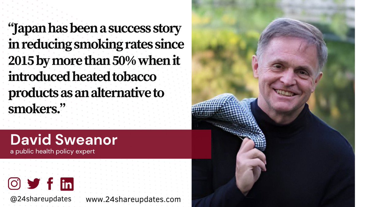Leading public health experts said Japan could save millions of lives if it embraces innovative and proven tobacco harm reduction measures.

24shareupdates.com/2024/11/08/mil…