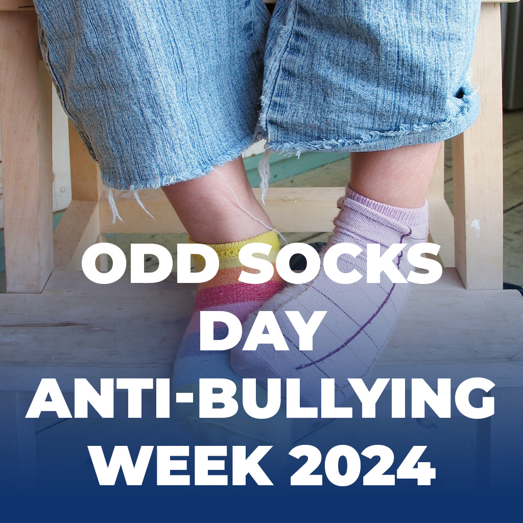 Today is Odd Socks Day! 🌈 As part of Anti-Bullying Week, we're celebrating individuality and the unique qualities that make us who we are! Click the link to find out more about how you can make a difference. 💙 ow.ly/Sjqq50U4bcw #OddSocksDay #AntiBullyingWeek