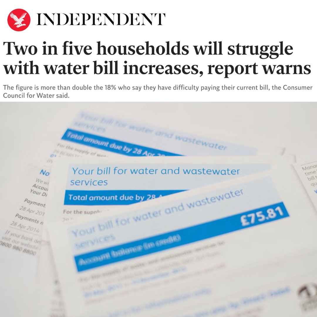 Water is a human right not a commodity. No one should have to worry about being able to afford their water bill.