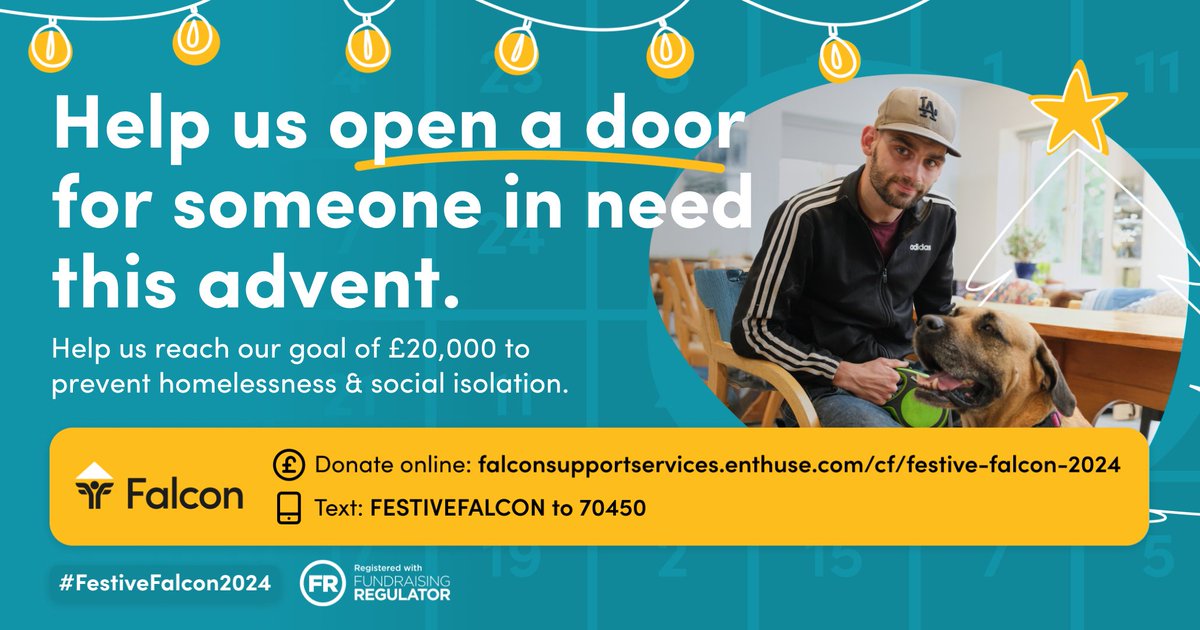 FalconSupport_'s tweet image. We’re thrilled to announce the launch of our Festive Falcon campaign! 

Help us to open a door for someone this advent. Please share or donate here:
falconsupportservices.enthuse.com/cf/festive-fal…

#Homelessness #Charity #Leicestershire #Christmas #Advent #Donate #FestiveFalcon2024