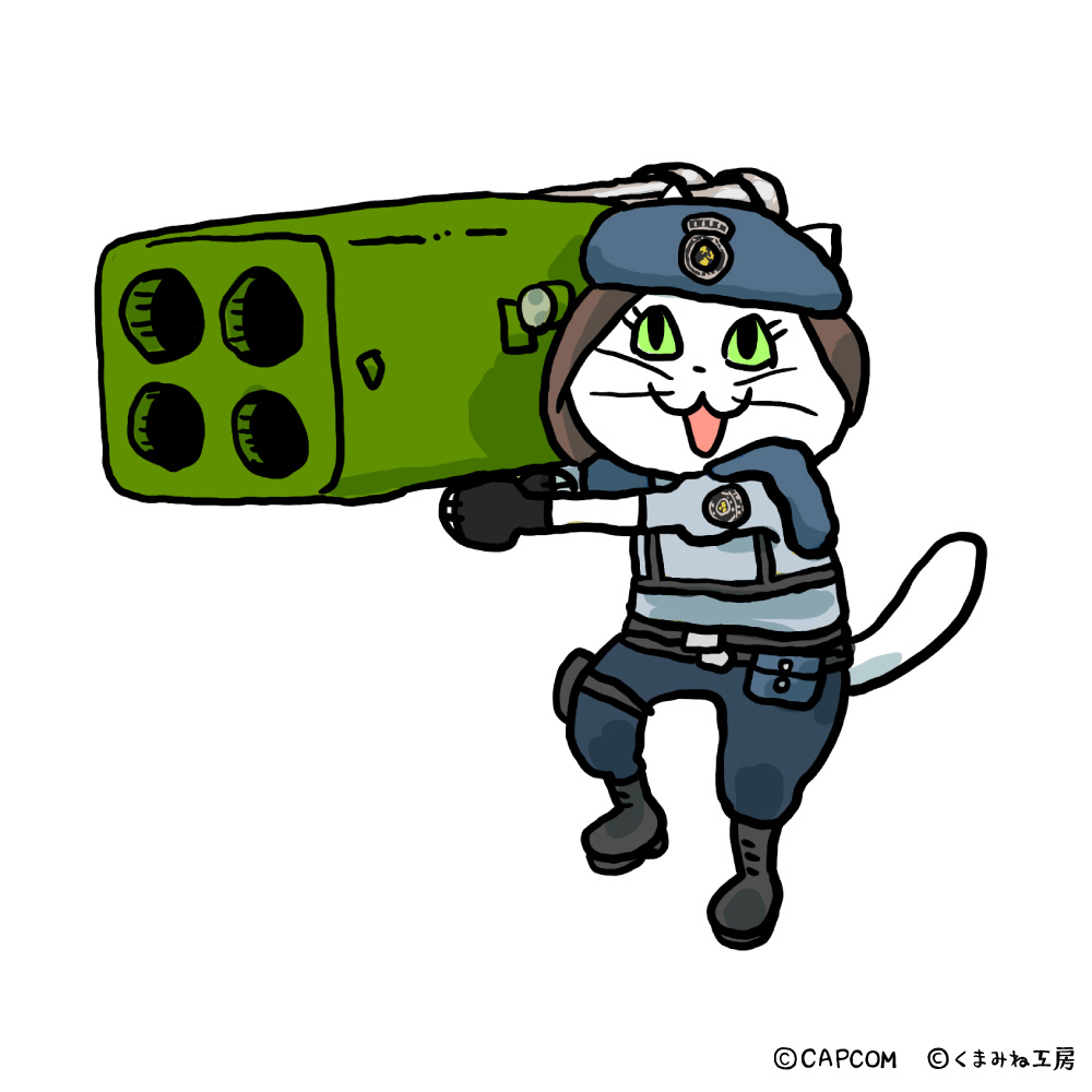 ジル猫 #バイオハザード #仕事猫 #カプくじ