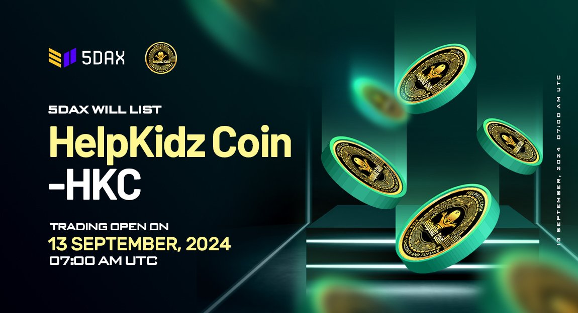 5DAX (@5dax_exchange) on Twitter photo 🔔5DAX has added HelpKidz Coin ( $HKC) trading pair 07:00 AM (UTC) on 2024-11-13 <a href="/HelpkidzCoin/">HelpKidz-Coin</a>
➡️ Users can trade with HKC/USDT and HKC/BNB
👉Full news: fliam.co/bxcyt
#NewListing #5DAX #HelpkidzCoin #HKC #cryptonews #tradingcrypto 🔔5DAX has added HelpKidz Coin ( $HKC) trading pair 07:00 AM (UTC) on 2024-11-13 <a href="/HelpkidzCoin/">HelpKidz-Coin</a>
➡️ Users can trade with HKC/USDT and HKC/BNB
👉Full news: fliam.co/bxcyt
#NewListing #5DAX #HelpkidzCoin #HKC #cryptonews #tradingcrypto