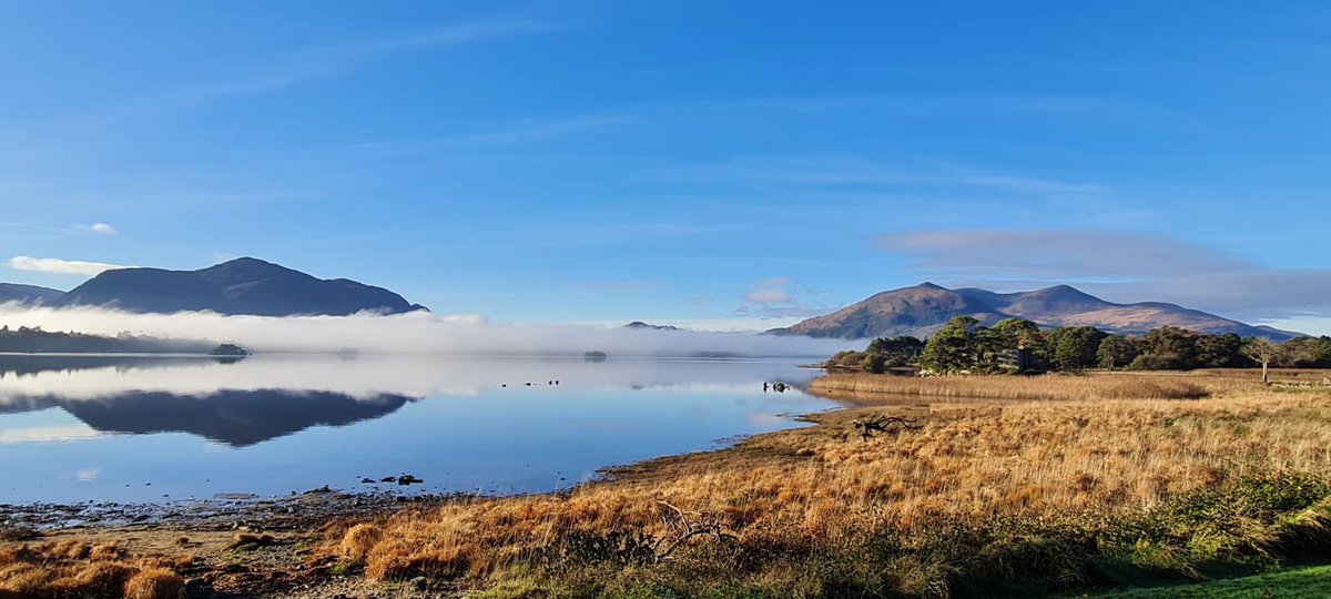 LakeHotel's tweet photo. Spectacular morning views &amp; glorious November sunshine ☀️ Photo credit: Tony Huggard 📸 #lakeviews #novembersun #winterbreaks #escapetothelake #lakehotelkillarney https://t.co/6W6u1LQ7Ah