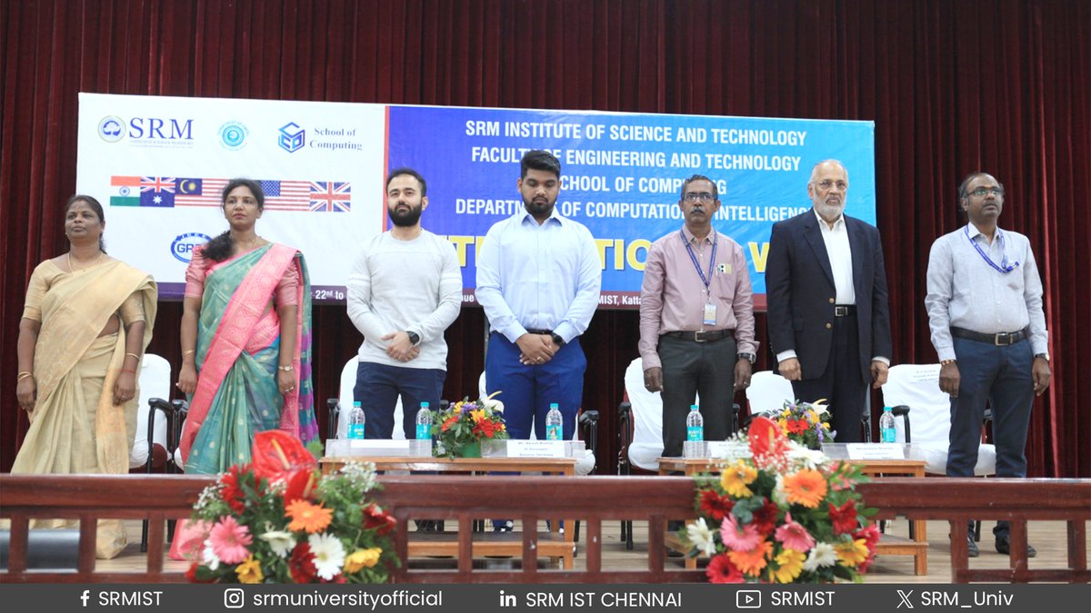 SRM_Univ's tweet photo. The Department of Computational Intelligence at #SRMIST recently hosted the International Week for GenAI, a four-day event from October 22 to 25, 2024.
#GenAI #Hackathon #AIWeek #LTE #AI #innovation #SRMKnowledge #SRMUniversity #SRMKtr https://t.co/okZK2kgGvD
