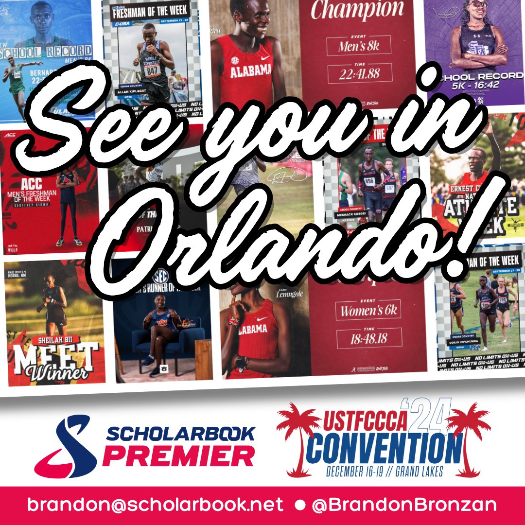 Brandon Bronzan (@brandonbronzan) on Twitter photo ๐๐ ๐๐ซ๐จ๐ฎ๐ ๐ก๐ญ ๐ข๐งใ 6 ใ๐๐ซ๐๐ฌ๐ก๐ฆ๐๐ง ๐ฐ๐ก๐จ ๐ฐ๐จ๐ง ๐๐ ๐๐จ๐ง๐๐๐ซ๐๐ง๐๐ ๐๐ก๐๐ฆ๐ฉ๐ข๐จ๐ง๐ฌ๐ก๐ข๐ฉ๐ฌ ๐ฅ๐๐ฌ๐ญ ๐ฐ๐๐๐ค.
I'll be at the USTFCCCA convention in Orlando, Dec 16-19. If you're interested in bringing in international talent, let's talk! ๐๐ ๐๐ซ๐จ๐ฎ๐ ๐ก๐ญ ๐ข๐งใ 6 ใ๐๐ซ๐๐ฌ๐ก๐ฆ๐๐ง ๐ฐ๐ก๐จ ๐ฐ๐จ๐ง ๐๐ ๐๐จ๐ง๐๐๐ซ๐๐ง๐๐ ๐๐ก๐๐ฆ๐ฉ๐ข๐จ๐ง๐ฌ๐ก๐ข๐ฉ๐ฌ ๐ฅ๐๐ฌ๐ญ ๐ฐ๐๐๐ค.
I'll be at the USTFCCCA convention in Orlando, Dec 16-19. If you're interested in bringing in international talent, let's talk!
