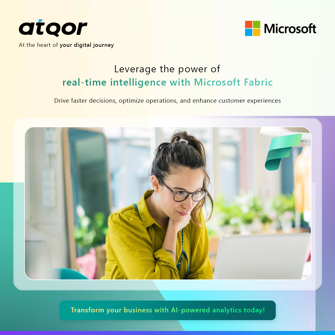 atQor_'s tweet image. Leverage Microsoft Fabric real-time intelligence to drive data-driven innovation. 

At atQor, we enable businesses to make informed decisions and scale with tailored, cutting-edge solutions.

#MicrosoftFabric #BusinessInnovation #RealTimeIntelligence #DataDriven  #atQor