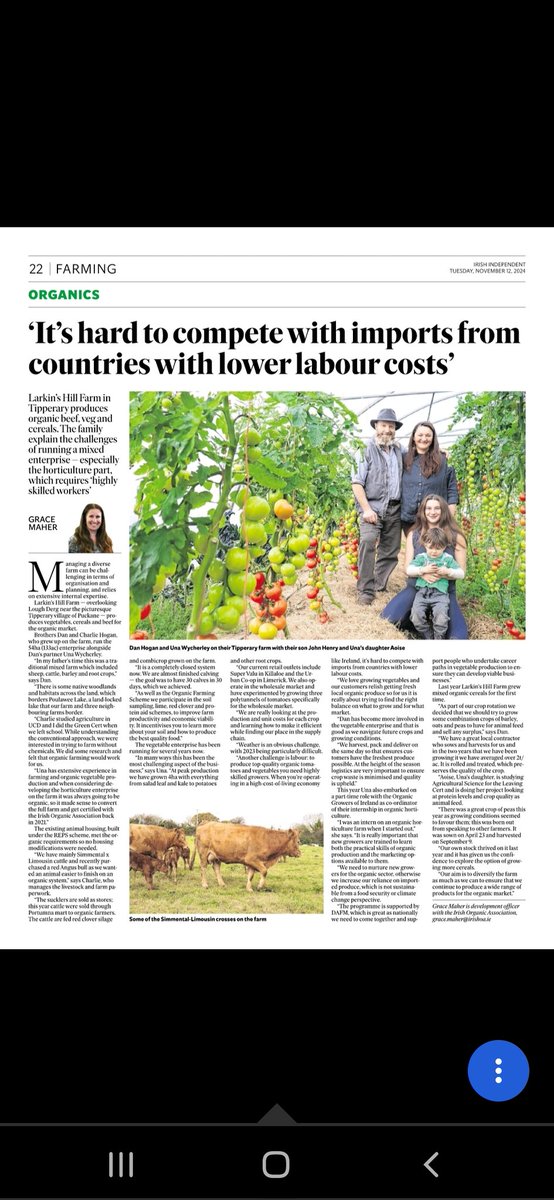 GillianIOFGA's tweet photo. Challenges of running a mixed organic farm. Article by @GraceIOFGA in @Farming_Indo Skilled labour being one of the biggest obstacles for the horticultural enterprise https://t.co/VzYIfzPBti