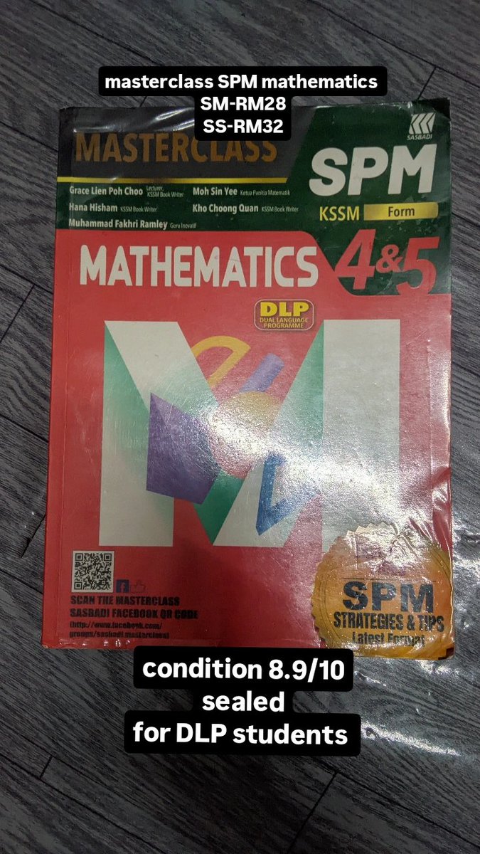 mimintage's tweet photo. hii im selling preloved spm books
☞ price and cond are in the pics
☞ can dm for close up/proof
☞ all prices including postage and negotiatable
☞ payment thru tng/online banking
☞  no joy buyer/backout

if interested can dm me
#SPM2024 #SPM2025 https://t.co/LnMa5TNhAR