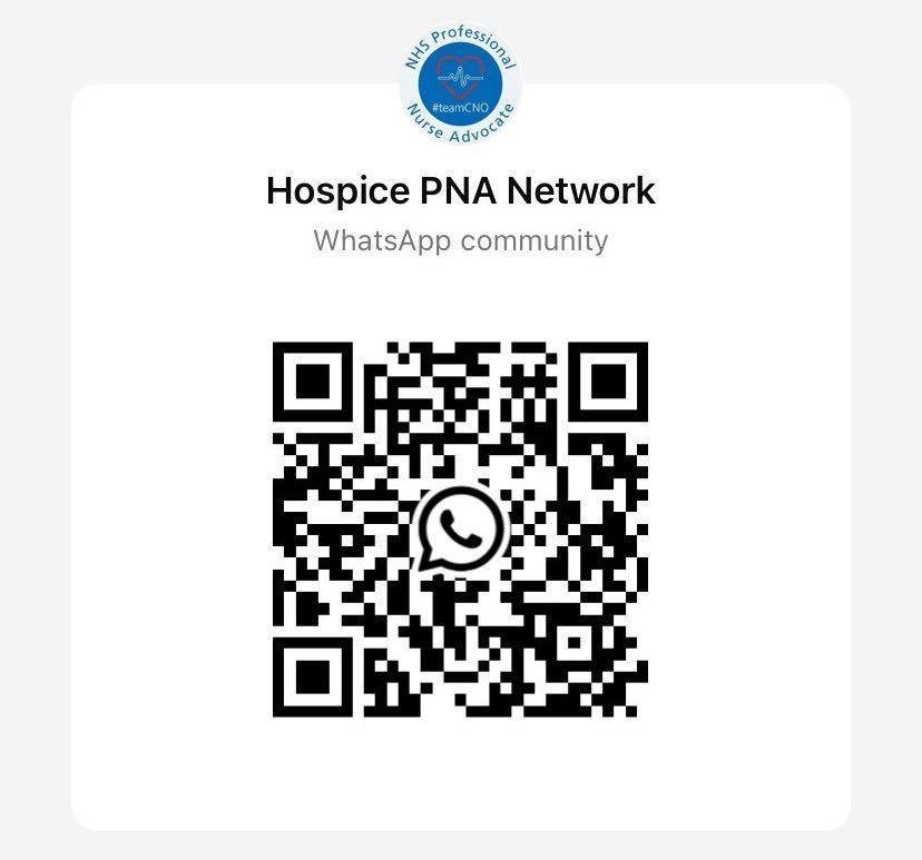 Are you a #Professionalnurseadvocate working in a hospice/ palliative/ EOL setting? Want to be part of a WhatsApp community to share learning and give support? Please join this group! #PNA #hospice