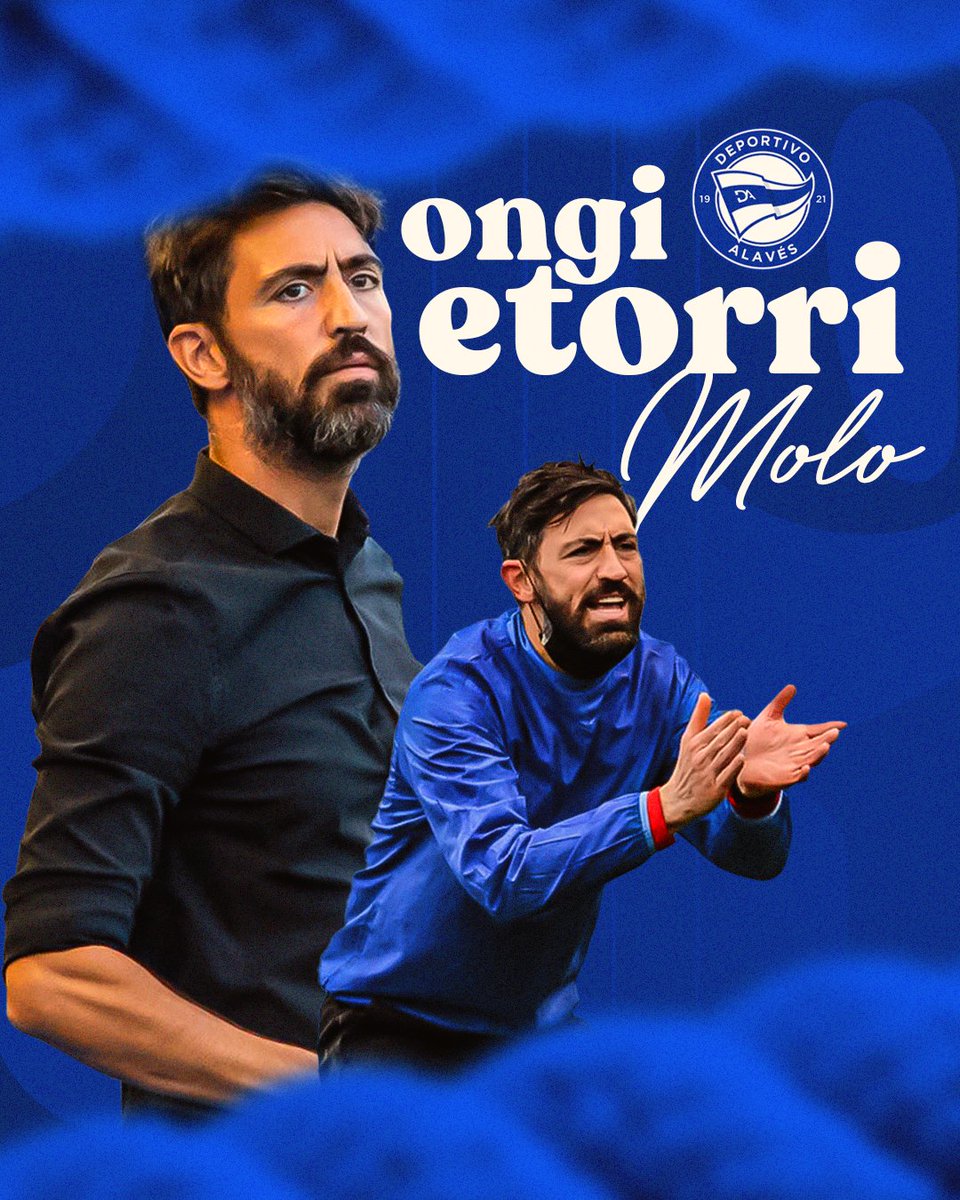 ✅ 𝐎𝐅𝐈𝐂𝐈𝐀𝐋 | Molo Casas, nuevo entrenador del Deportivo Alavés B.

ℹ️ t.ly/zsApy

¡Bienvenido, <a href="/molo31/">MOLO</a>! 💪

#OngiEtorriMolo
#Miniglorias | #GoazenGlorioso ⚪🔵