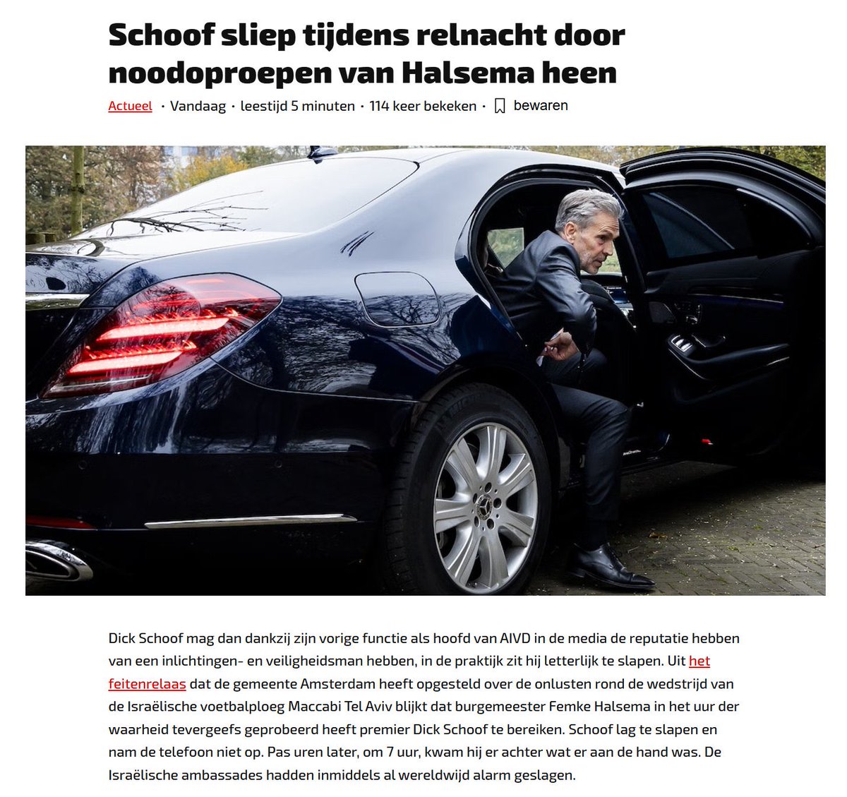 Tekenend voor dit kabinet. Grote woorden, kleine/afwezige daden!