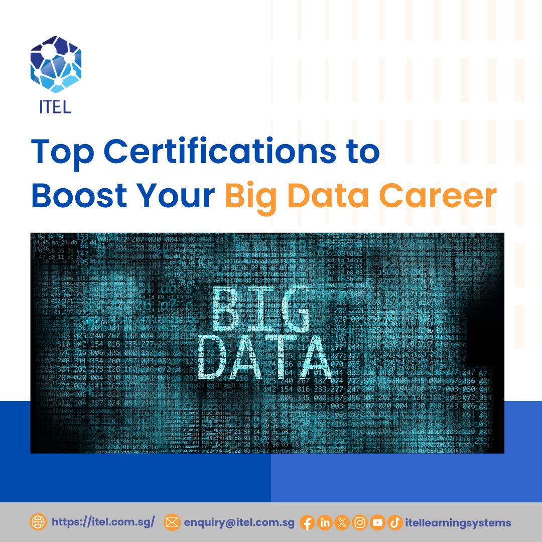 itellearningsg's tweet image. Earn these Industry-leading Certifications with our Big Data Analytics Course

Enrol now
itel.com.sg/course/big-dat…

#itellearning #BigData #bigdatajobs #bigdataanalysis #bigdataanalytics #certificate #certification