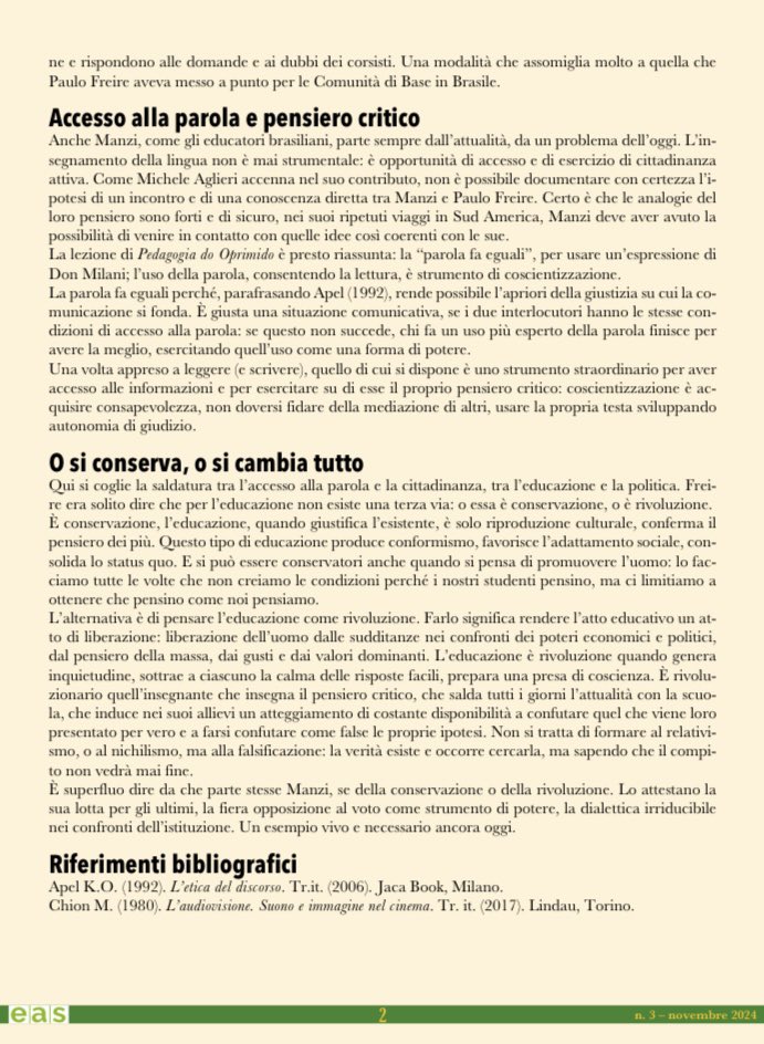 CremitTW's tweet photo. E’ al Maestro #Manzi che è dedicata la copertina di #EaS Essere a #Scuola di novembre
Tra le pagine della Rivista, diretta da Pier Cesare Rivoltella, sono tanti i collaboratori di #Cremit https://t.co/QfvjIfgF0Y