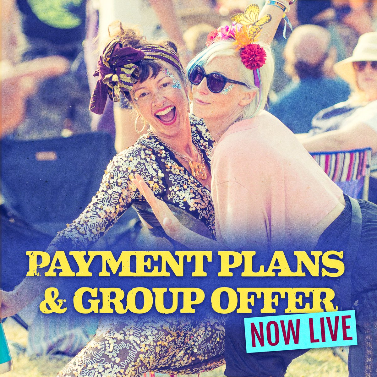Payment plans on all tickets and group discounts are now available, pay in 6 affordable instalments and spread the cost.

Round up your crew and get ready to save with a group discount: buy 4 tickets, get 1 free.

#ShindigFestival