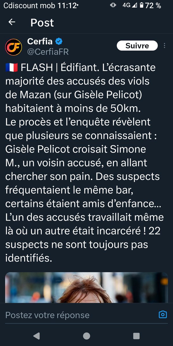 Je vois pas en quoi c'est "édifiant", puisque c'est ce que les victimes répètent sans cesse depuis des années : la grande majorité des viols sont commis par des personnes qui connaissent déjà les victimes.