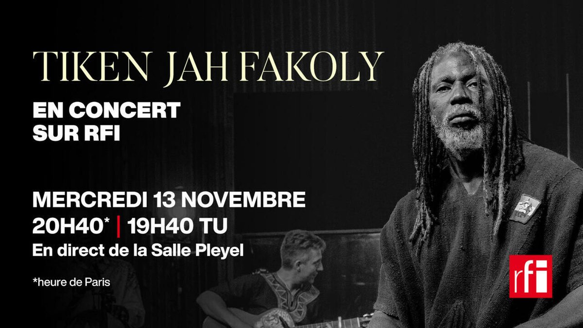 Tiken Jah Fakoly en live sur RFI
➡️ go.rfi.fr/fW8