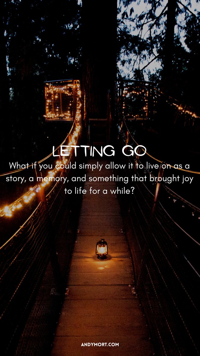 What might I need to make peace with? Which of my own abandoned villages weigh me down because I feel guilty for not preserving the unpreservable? andymort.com/making-peace/