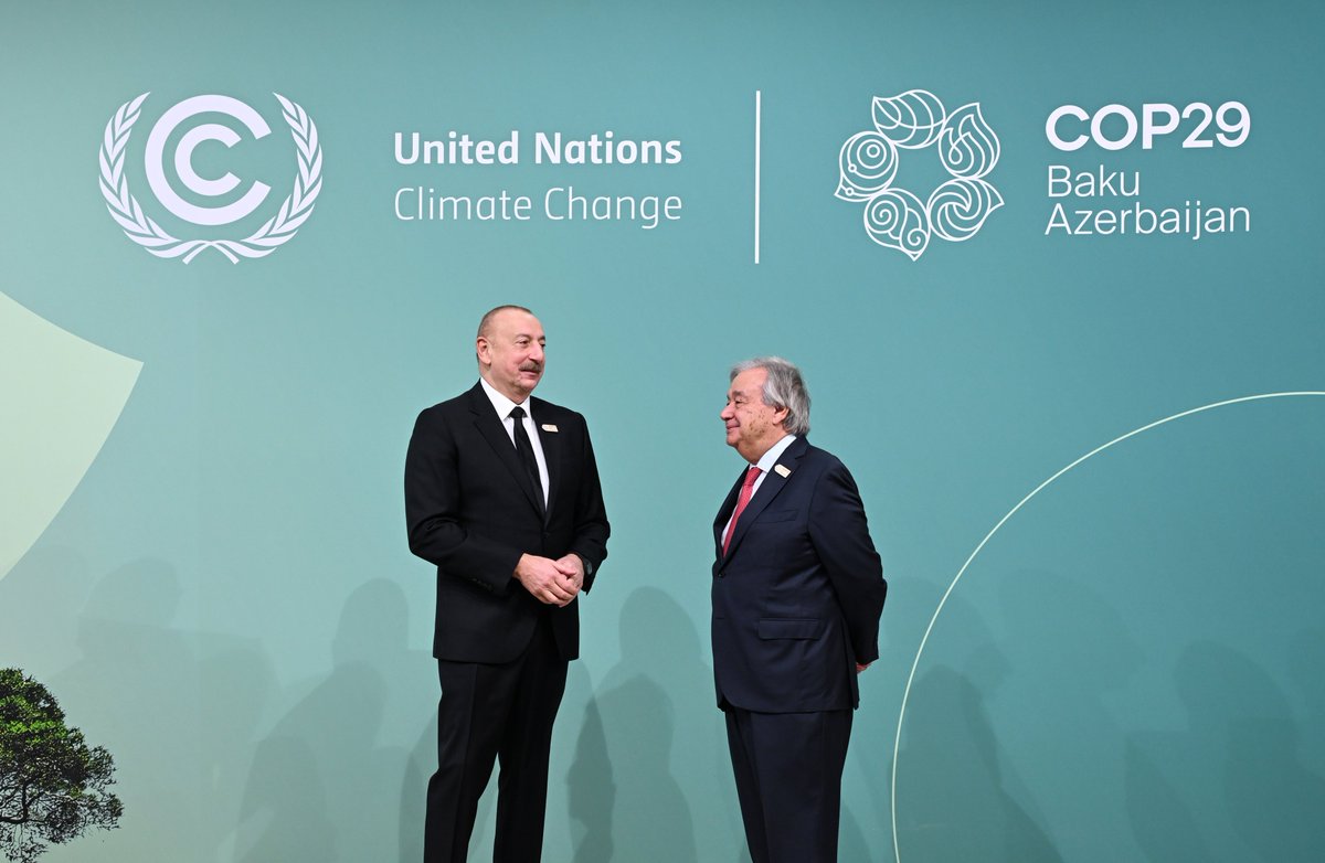 presidentaz's tweet photo. Baku hosted opening ceremony of World Leaders Climate Action Summit at COP29.

https://t.co/s6PAUmu8Zn

#COP29 #COP29Azerbaijan https://t.co/FvgDA23yLv