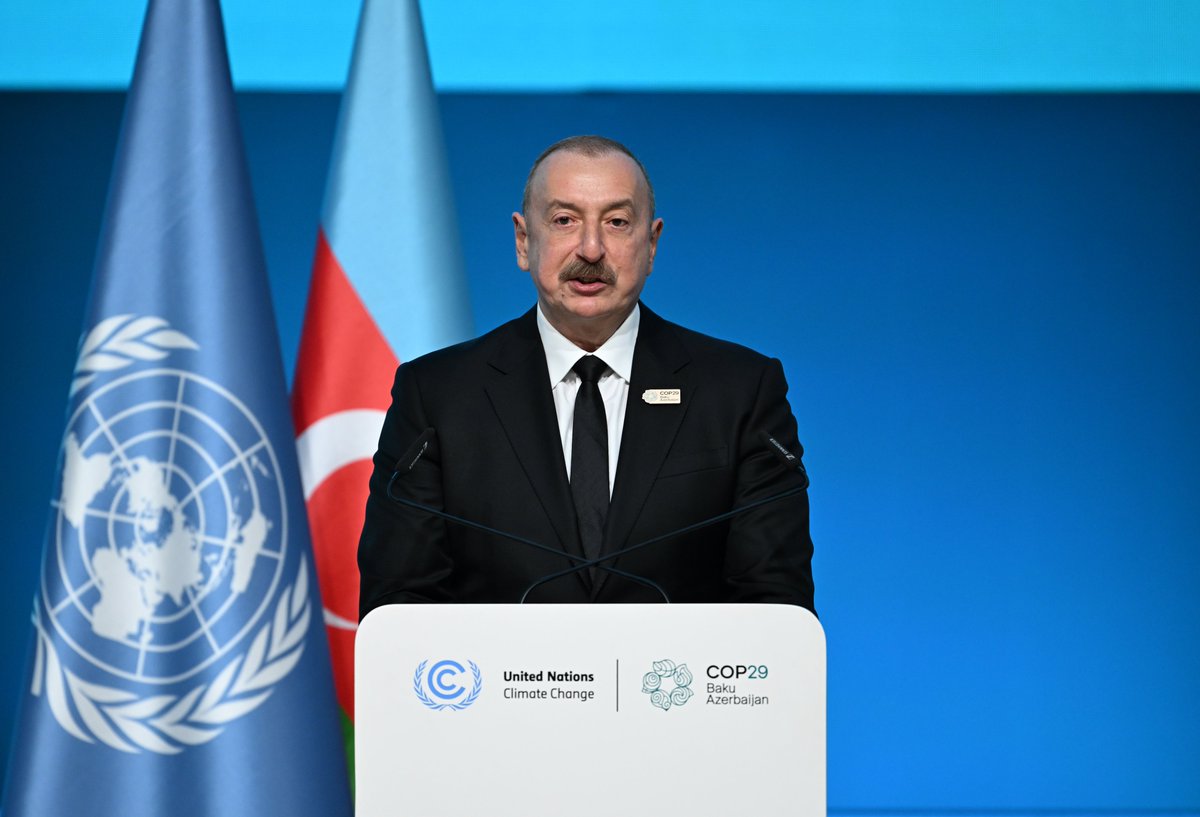 presidentaz's tweet photo. Baku hosted opening ceremony of World Leaders Climate Action Summit at COP29.

https://t.co/s6PAUmu8Zn

#COP29 #COP29Azerbaijan https://t.co/FvgDA23yLv