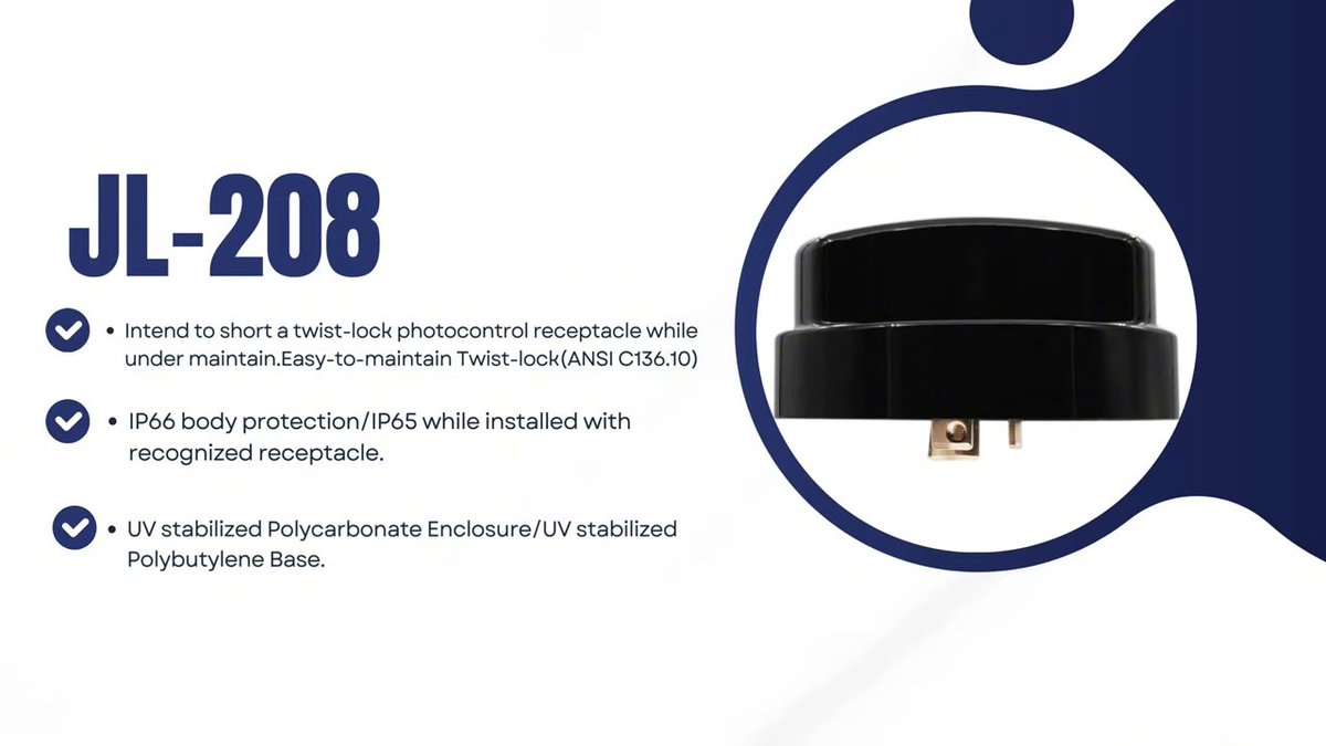 wallychiswearco's tweet image. Introduce 3 popular products in the North American market：JL-208,JL-428,JL-202a
#photocell #ShortingCap #longjoin
linkedin.com/posts/wallyljs…