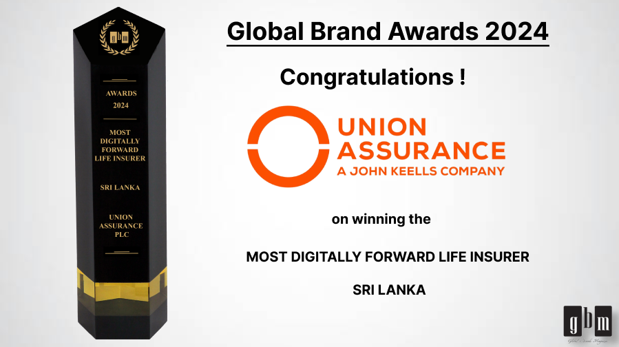 GlobalBrandsMag's tweet photo. Congratulations to @UnionAssurance winning the "Most Digitally Forward Life Insurer, Sri Lanka" award at the Global Brand Awards 2024, presented by Global Brands Magazine.

#gbmawards #globalbrandsmag #globalbrandsmagazine #awards2024 #UnionAssurance #SecureYourFuture #LifeInsurance #FinancialProtection #InsuranceForLife