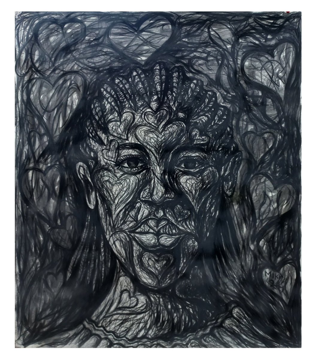 .
Series: Stepping Into Artistry.
Title: I Love Me
Medium: Charcoal on paper.

Artwork on self love. Emphasis on loving one's self, so that you can request for the rights that really serve your purpose well.
When you love yourself you know what you want.
#endfemicideke