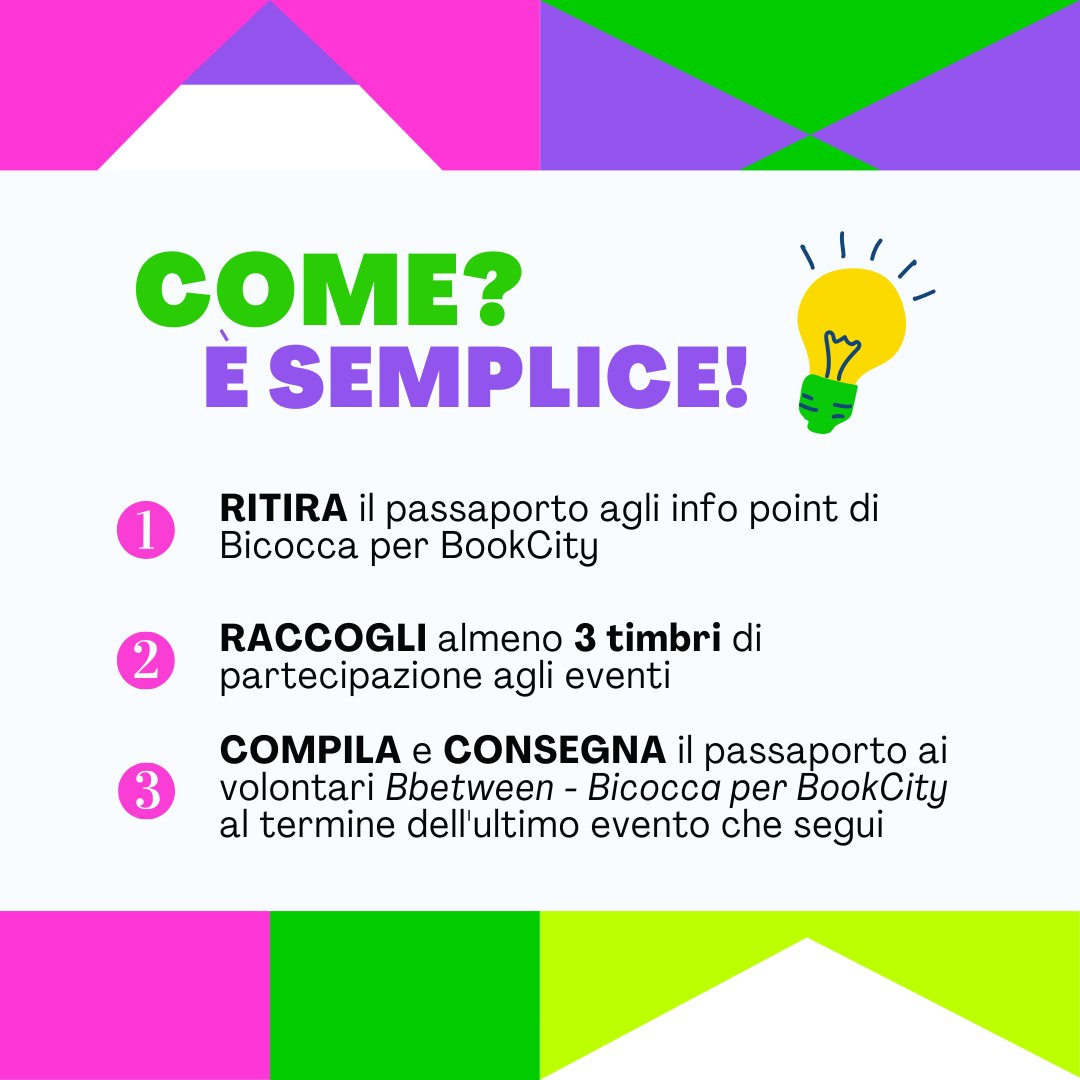 Bbetween Unimib (@bbetween_unimib) on Twitter photo Anche quest'anno <a href="/unimib/">Università degli Studi di Milano-Bicocca</a> partecipa a <a href="/BOOKCITYMILANO/">BookCity Milano</a>! 📚 #BCM24 Se sei appassionato di libri e lettura, non lasciarti sfuggire l'occasione di ricevere l'Open Badge che certifica le tue competenze🤩Per tutte le info clicca qui 👇
unimib.it/eventi/bookcit… Anche quest'anno <a href="/unimib/">Università degli Studi di Milano-Bicocca</a> partecipa a <a href="/BOOKCITYMILANO/">BookCity Milano</a>! 📚 #BCM24 Se sei appassionato di libri e lettura, non lasciarti sfuggire l'occasione di ricevere l'Open Badge che certifica le tue competenze🤩Per tutte le info clicca qui 👇
unimib.it/eventi/bookcit…